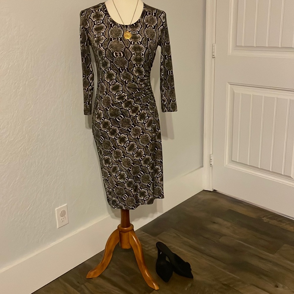 Calvin Klein snakeskin pattern dress. Size 2